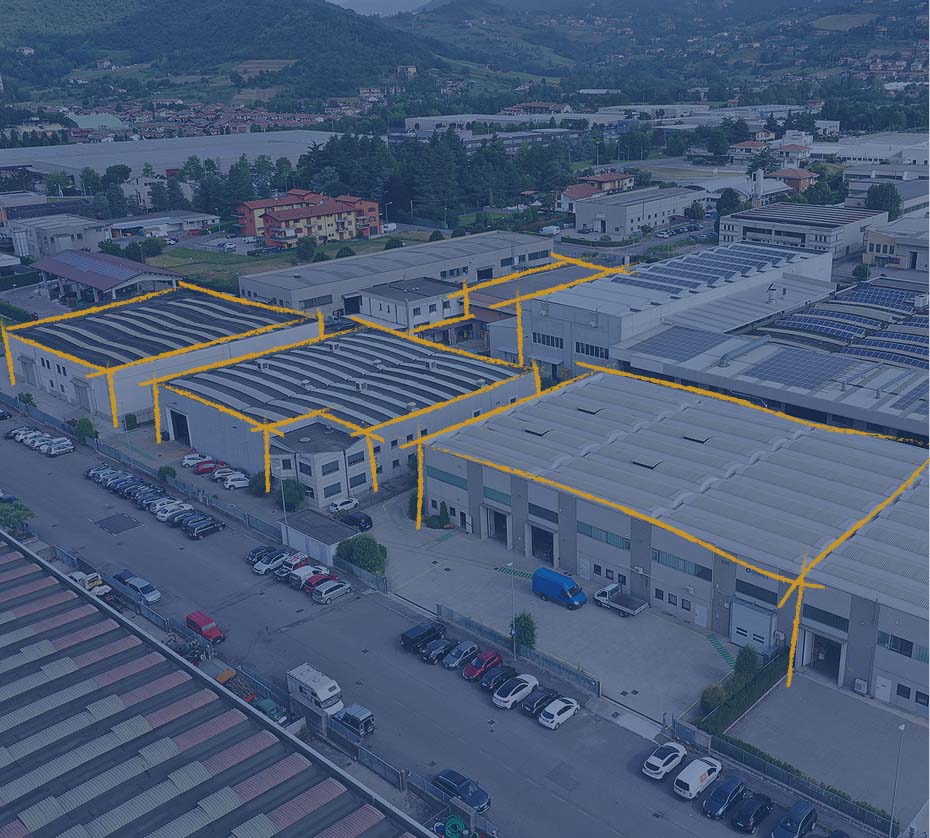 Sede Gemels di Bergamo con produzione, magazzino, amministrazione