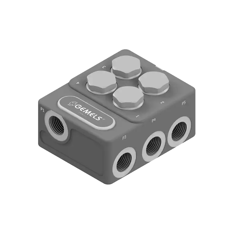 Particolare di valvola custom in 3D progettata da Gemels